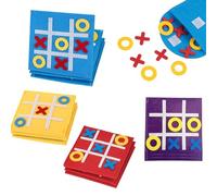 12 Pezzi Tic Tac Toe Gioco per Bambini,Gioco da Tavolo in Feltro,Mini Gioco da Tavolo Giocattolo per Bambini e Famiglia per Compleanno, Casa, Scuola