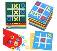 12 Pezzi Tic Tac Toe Gioco Tris Bambini, Mini Gioco Educativo Tic-Tac-Toe, Tic Tac Mini Nove Griglia Giochi Da Tavolo, Interazione Gioco del Tris pour Feste Compleanno Aule Scolastiche Riunioni Famigl