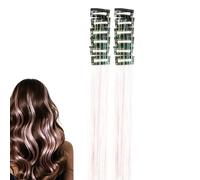 12 Pezzi Tinsel Extension Capelli Con Clip | 50 Cm Extension Capelli Clip | Hair Tinsel Clips | Extensions Resistenti Al Calore per Bambine | Accessoriy Colorati per Feste E Festival Da Donna