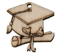 12 PEZZI Tocco Laurea in legno decorazione bomboniera