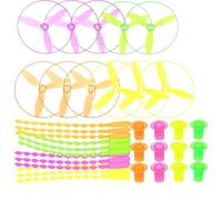 12 Pezzi Twisty Volante Piattini, Piattini Volanti, Pull String Helicopte, Lanciati A Spirale di Lancio Giocattoli Educativi Giocattoli per Bambini- Colore Casuale
