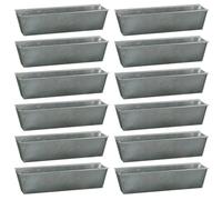 12 Pezzo Fioriera Europallet Fioriera Vaso da Fiori Zinco Gamma Aiuola Alta