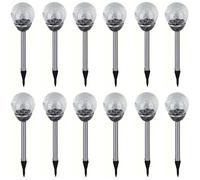12 Pezzo Lampade da Giardino Solare Sfera LED Lampada Solare Giardino Bianco