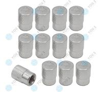 12 Pezzo You.S Alluminio Emozioni Coperture Valvole Argento Con Tenuta per Auto