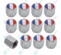 12 Pezzo You.S Alluminio Francia Bandiere Tappi Valvola con Guarnizione per Auto