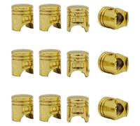 12 Pezzo You.S Coperture Valvole Pneumatici Plastica Oro per Auto Camion Moto