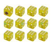 12 Pezzo You.S Plastica Dado Giallo Coperture Valvole Tappo per Camion Auto