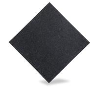 12 piastrelle autoadesive per moquette, 50 x 50 cm, lavabili, resistenti, colore nero, per uso interno