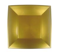 12 Piatti quadrati grandi lavabili in plastica rigida per microonde 29x29 cm