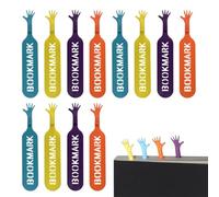 12 piccoli segnalibri fatti a mano a forma di mano, segnalibri 3D, segnalibri personalizzati, segnalibri per bambini, segnalibri carini, colori misti, numeri di pagina segnati, segnalibro regali