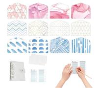 12 Pieces A6 Budget With Labels - Money Saving Envelopes - Budget Envelopes Money Saver Binder | For Deposit Receipt Coin Check Currency Home Apartment Dorm Office Travel