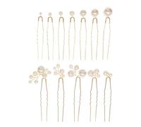 12 Pièces épingles à Cheveux En Perles, Mariée Pinces à Cheveux En Perles, épingle De Mariage élégant Accessoires Or, U Ensemble D'épingles Pour Mariée Demoiselle Fête Filles Femmes