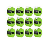 12 Pieces Manual Counting Counter, Manual Mechanical Handheld Pitch Counter with Ring for School Golf and Knitting Row Crochet