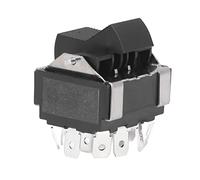 12 Pin Rocker Switch | 25A 250V Electrical Transfer Control | Toggle Switch for Machine Equipment/Electrical Appliances | Brass & PA66, 20000 + Uses