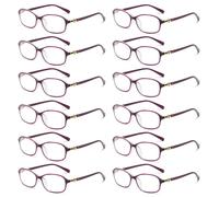 12 PK Occhiali Da Lettura Blu Anti Luce Per Donne Per Computer E Lavoro Su Carta