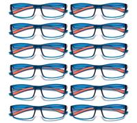 12 Pk Unisex da Uomo Blu Luce Blocco Occhiali da Lettura Nero Bianco Telaio