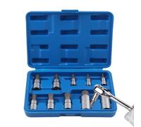 12 Point Socket - Metric Triple Square Socket with Storage Case | Metric Triple Square Socket 10 Piece M4-18 Tamper Proof Tools Firm Contact and Confident Turning