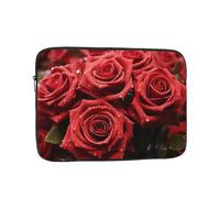 12 Pollice Laptop Sleeve Bag Impermeabile Antiurto Laptop Case Bag Red Rose Computer Pelle Borse Leggero Tablet Custodia da trasporto