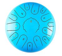 12 Pollici 13 Note Inossidabile Della Linguetta Del Tamburo, C Chiave Strumento A Percussione Handpan Lega Inossidabile Della Linguetta Della Batteria, For Bambini Musica Illuminismo (Color : Blue)