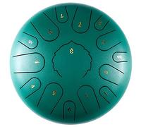 12 Pollici 13 Note Inossidabile Della Linguetta Del Tamburo, C Chiave Strumento A Percussione Handpan Lega Inossidabile Della Linguetta Della Batteria, For Bambini Musica Illuminismo (Color : Green)