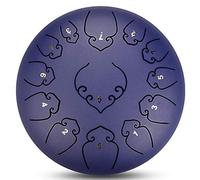 12 Pollici 13 Note Thumue Thumue Drum, C Strumento Percussioni A Chiave C Con Bastoncini, Set Di Barrette, Carry Borse E Tutorial Inglese, Per Meditazione, Musicoterapia (Color : Purple)