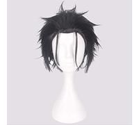 12 pollici di mix grigio nero da 12 pollici RE: Zero Kara Hajimeru Isekai Seikatsu Subaru Natsuki Short Synthetic Cosplay Wig+Wig Cap