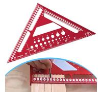 12 pollici lavorazione del legno quadrato 45/90 gradi angolo Finder in alluminio con scala a due lati per misurazione e marcatura precise, strumento di layout multifunzionale (rosso)