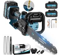12 Pollici Motosega a Batteria Motosega Elettrica Senza Fili 2x4000mAh Potatore