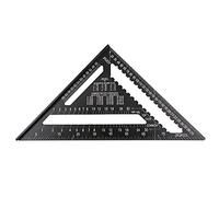 12 Pollici Rafter Lega di Alluminio Metrica Triangolo Righello Scala Triangolo Goniometro Layout Gauge Alta Precisione Facile Leggere Layout Strumento Lavorazione Del Legno Per Costruzione Framing