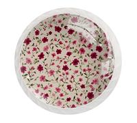 12 pomelli in cristallo da 35 mm, per porte, armadietti, maniglie con vite per cassetti, armadi, casa, camera da letto, camera dei bambini, decorazione senza cuciture, fiori rosa con foglie verdi
