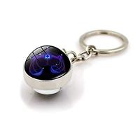 12 Portachiavi Ciondolo Segno Zodiacale Costellazione - Donna Uomo Leone Vergine Bilancia Scorpione Sagittario Portachiavi ， Portachiavi Double Face Portachiavi Bel Regalo Per Amico Vacanze Di Compl
