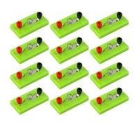 12 portalampada a vite per piccoli portalampada per l'istruzione scientifica e i laboratori scolastici per esperimenti elettrici