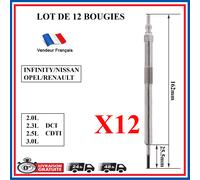 12 Prechauffage Candela Per Opel Movano B & Vivaro A = 4451750 4451750