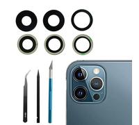 12 Pro Max - Obiettivo di ricambio per fotocamera posteriore iPhone 12 Pro Max (6,7 pollici), lente di ricambio in vetro con kit di strumenti di riparazione, antigraffio