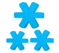 12 protezioni per padelle, protezione impilabile, protezione per pentole, 3 diverse misure, tappetino isolante termico antiscivolo, regolabile, per padelle e ciotole, protezione dai graffi (blu)