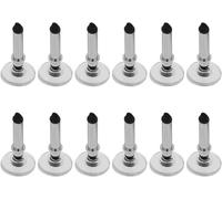 12 punte di ricambio universali per pennino, di forma rotonda, colore argento, per touch screen, penna, dischi, accessori