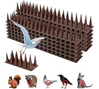 12 punte per recinzioni per uccelli, deterrente per uccelli, per giardino esterno, per tenere lontani uccelli o animali, protezione di sicurezza, anti-salita, deterrente per insetti e gatti, colore