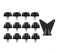 12 punte per scarpe da calcio in nylon resistente alle intemperie per un funzionamento affidabile in aree di gioco interne ed esterne (nero)