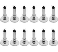 12 punte universali di ricambio per pennino, di forma rotonda, colore argento, per touch screen, penna, dischi, accessori