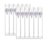 12 Pz 15ml Portatile Piccolo Trasparente Bottiglie per pompa airless Bottiglie per dispenser di lozione sottovuoto Bottiglie per articoli da toeletta da viaggio Set di fiale per contenitori cosmetici