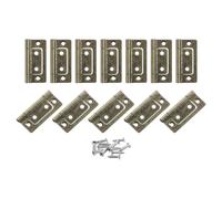 12 pz 2x1 pollice cerniere per porte non a mortasa antirumore placcatura, bronzo