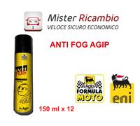 12 PZ Antiappannante ENI per Visiere Parabrezza Vetri Cristall finestre DA 150ml