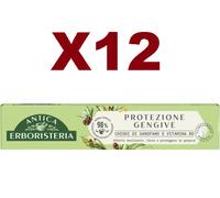 12 PZ ANTICA ERBORISTERIA PROTEZIONE GENGIVE CHIODI DI GAROFANO DENTIFRICIO 75ML