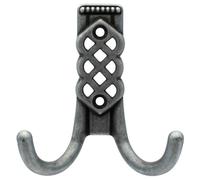 12 pz appendiabiti in zama rustique art 43144Z 81x80 mm attaccapanni