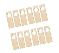 12 Pz Appendiabiti Per Porte In Legno Manopola In Legno Non Finito Segno La Lavorazione Segno Benvenuto Occupato Avvisi Decorazione Interni Decorazione Manopola