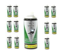12 Pz Bomboletta Spray Aria Compressa Ml 400 Pulizia Pc Tastiere Circuiti Elettr