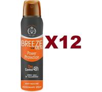 12 PZ BREEZE MEN POWER PROTECTION DEO CONTROL 48H DEODORANTE SPRAY 150ML