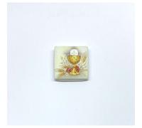 12 PZ Calamita Magnete Piastrella resina COMUNIONE 2.5 cm bomboniera 157X