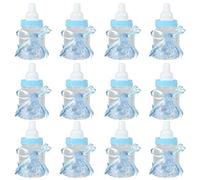 12 Pz Candy Chocolate Bottles Box Per Girl Boy Baby Shower Bomboniere Regali Decorazioni(02)