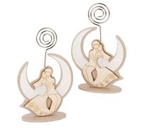 12 PZ CHERI Segnaposto clip COPPIA SPOSI su luna 10 cm BOMBONIERA 1F6B